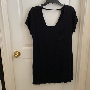 Black Open Back Dress